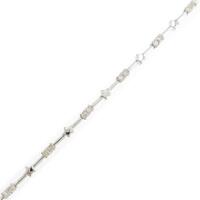 K18WG スター ダイヤモンドブレスレット