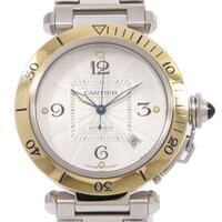 カルティエ W31035T6 パシャ コンビ SSxYG 自動巻