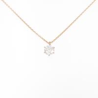 【リメイク】K18PG ダイヤモンドネックレス 0．347ct F SI1 EXT H＆C