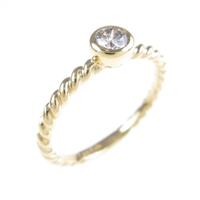 K18YG ダイヤモンドリング