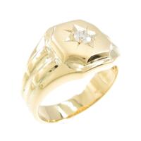 K18YG ダイヤモンドリング