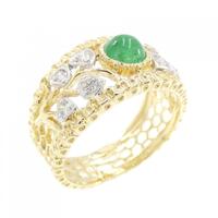 750YG/750WG エメラルド リング