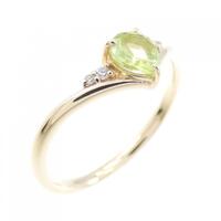 K10YG ペリドット リング