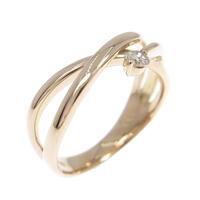 K18PG ダイヤモンド リング 0.05CT