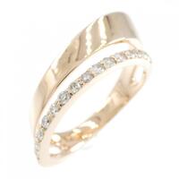 K18PG ダイヤモンド リング 0.22CT