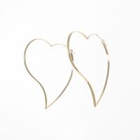 K18PG ハート ピアス