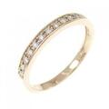 K18PG ハーフエタニティー ダイヤモンド リング 0.17CT