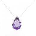 K18WG アメジスト ネックレス 5.94CT