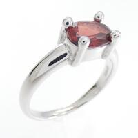 K18WG ガーネット リング