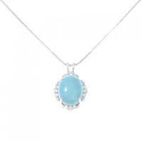 K18WG ターコイズ ネックレス 2.50CT