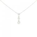 K18WG ダイヤモンド ネックレス 0.12CT