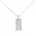 K18WG ダイヤモンド ネックレス 1.03CT