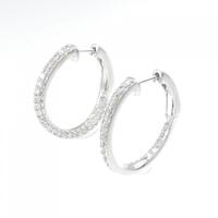 K18WG ダイヤモンド ピアス 0.56CT