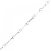 K18WG ダイヤモンド ブレスレット 0.30CT