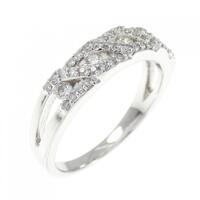 K18WG ダイヤモンド リング 0.32CT