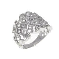 K18WG ダイヤモンド リング 0.35CT