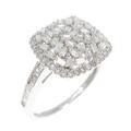 K18WG ダイヤモンド リング 0.45CT