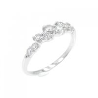 K18WG ダイヤモンド リング 0.50CT