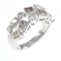 K18WG ダイヤモンド リング 1.00CT