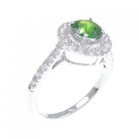 K18WG デマントイドガーネット リング 0.87CT