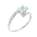 K18WG トルマリン リング 0.397CT