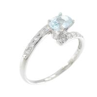 K18WG トルマリン リング 0.397CT
