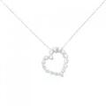 K18WG ハート ダイヤモンド ネックレス 0.50CT