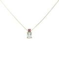 K18YG アクアマリン ネックレス 0.67CT