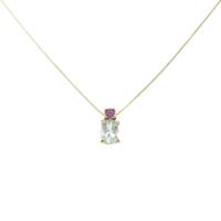 K18YG アクアマリン ネックレス 0.67CT