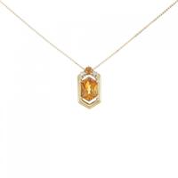 K18YG シトリン ネックレス 1.08CT