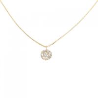 K18YG ソリティア ダイヤモンド ネックレス 0.51CT