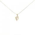 K18YG ダイヤモンド ネックレス 0.07CT