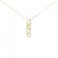 K18YG ダイヤモンド ネックレス 0.12CT