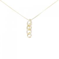 K18YG ダイヤモンド ネックレス 0.12CT