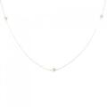 K18YG ダイヤモンド ネックレス 0.17CT