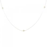 K18YG ダイヤモンド ネックレス 0.17CT