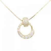 K18YG ダイヤモンド ネックレス 1.17CT