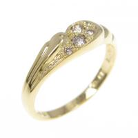 K18YG ダイヤモンド リング 0.09CT