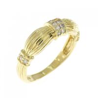 K18YG ダイヤモンド リング 0.12CT