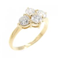 K18YG ダイヤモンド リング 0.70CT