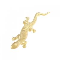 K18YG トカゲ ダイヤモンド ブローチ 0.014CT