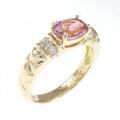 K18YG トルマリン リング 0.75CT