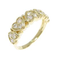 K18YG ハート ダイヤモンド リング 0.50CT
