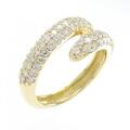 K18YG パヴェ ダイヤモンド リング 1.00CT