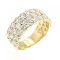 K18YG パヴェ ダイヤモンド リング 2.50CT