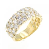 K18YG パヴェ ダイヤモンド リング 2.50CT