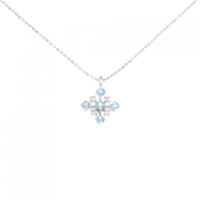 K18WG ブルートパーズ ネックレス 0.25CT