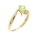 K18YG ペリドット リング
