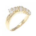 K18YG リボン ダイヤモンド リング 0.58CT