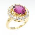 K18YG ルベライトトルマリン リング 2.05CT